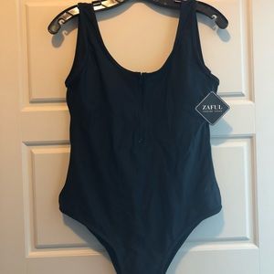 Open Back One Peice with Zipper